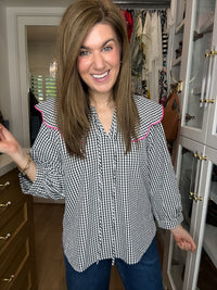 Pretty in Check Gingham Top