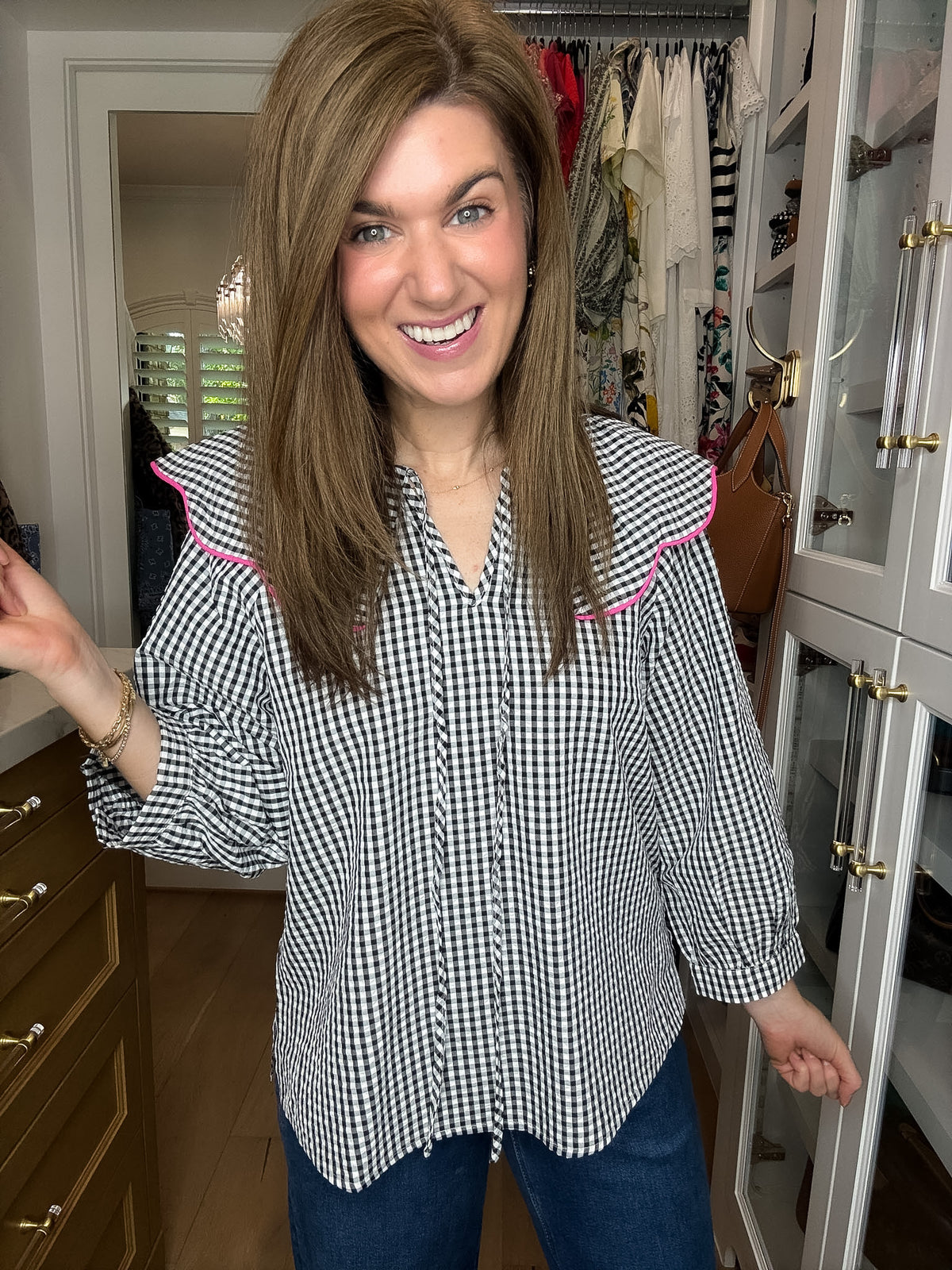 Pretty in Check Gingham Top