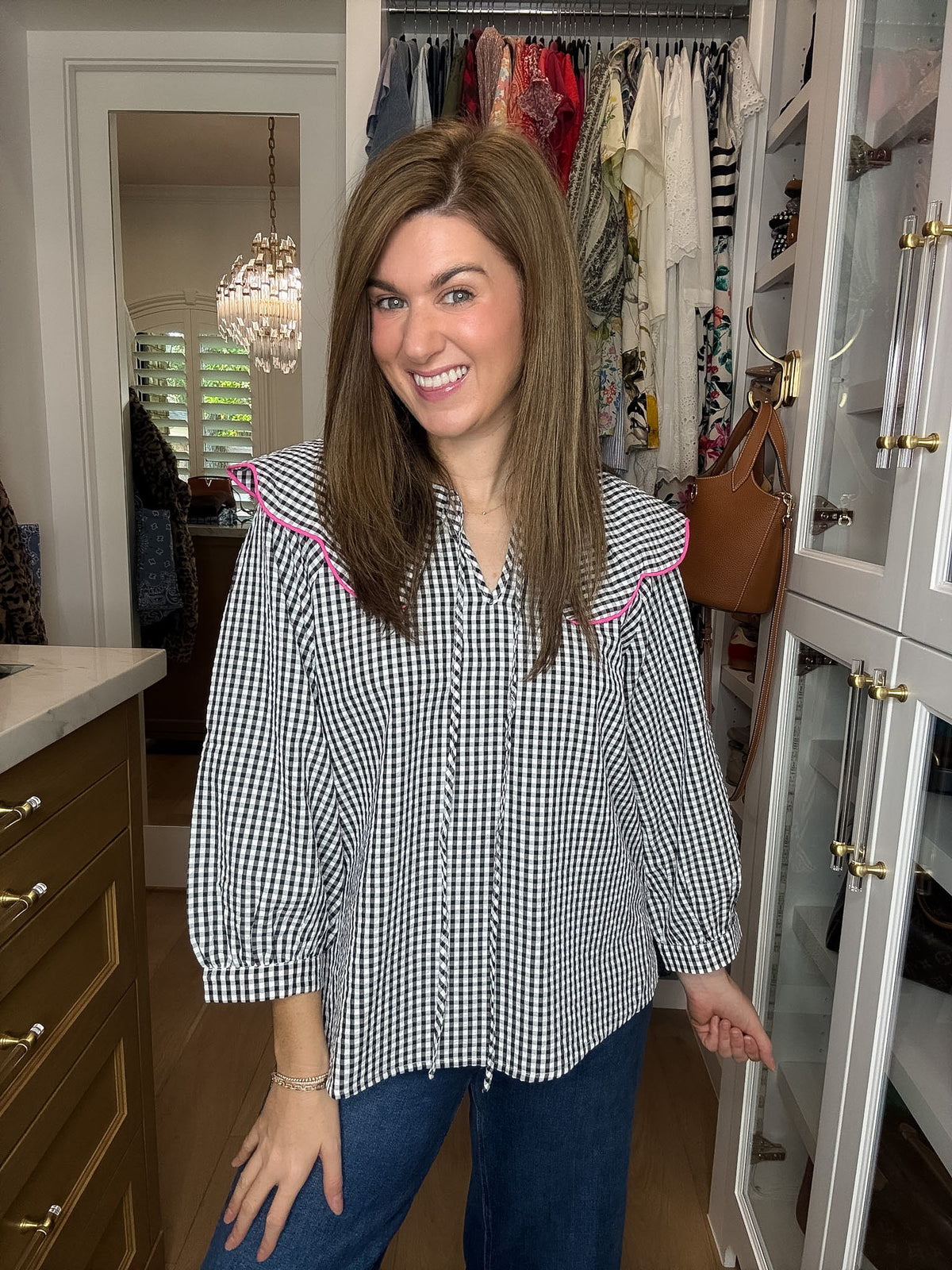 Pretty in Check Gingham Top