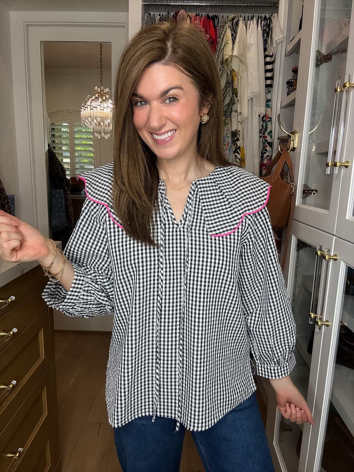 Pretty in Check Gingham Top