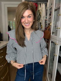 Pretty in Check Gingham Top
