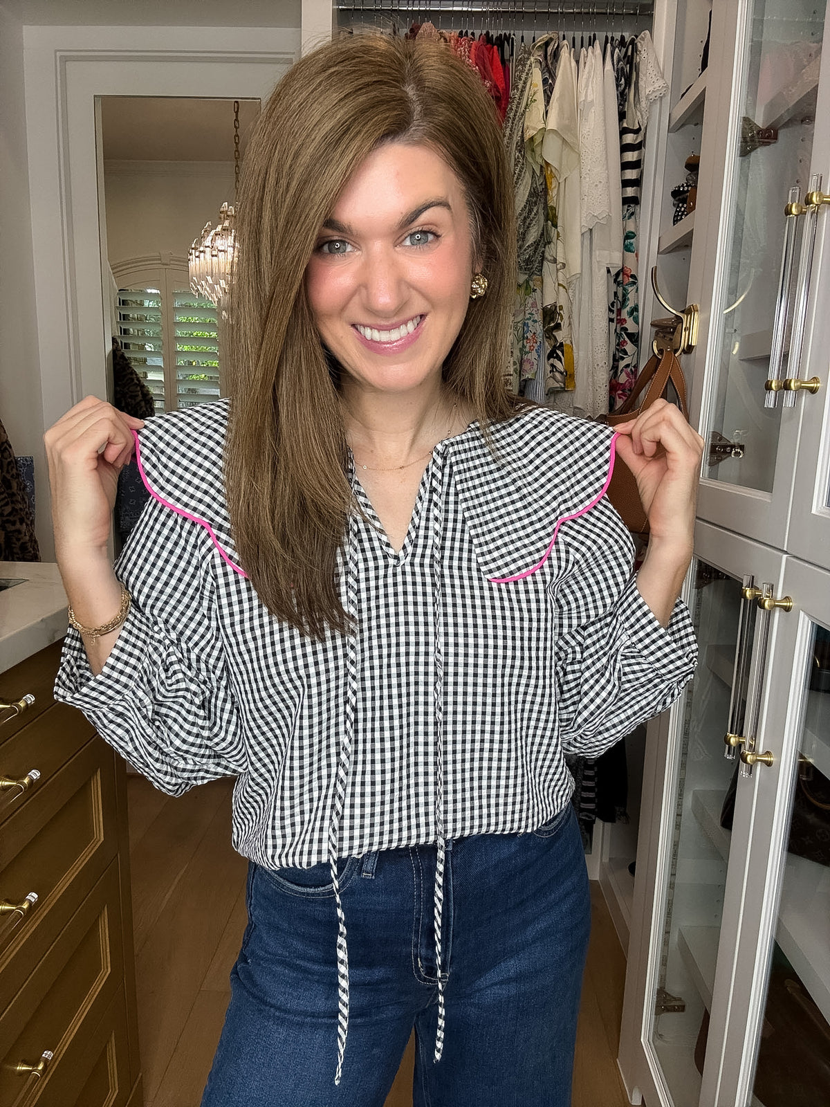 Pretty in Check Gingham Top