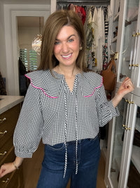 Pretty in Check Gingham Top