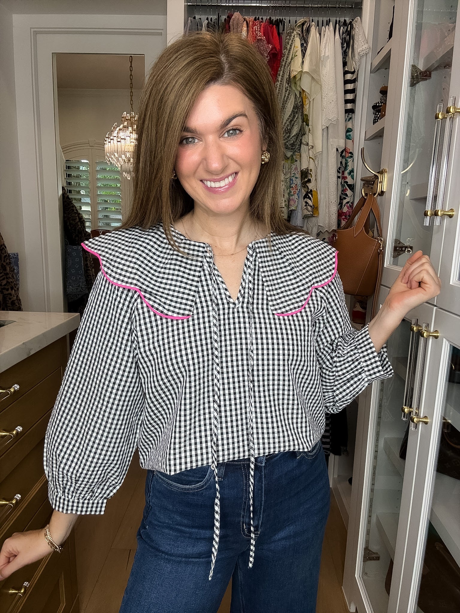 Pretty in Check Gingham Top