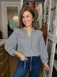Pretty in Check Gingham Top