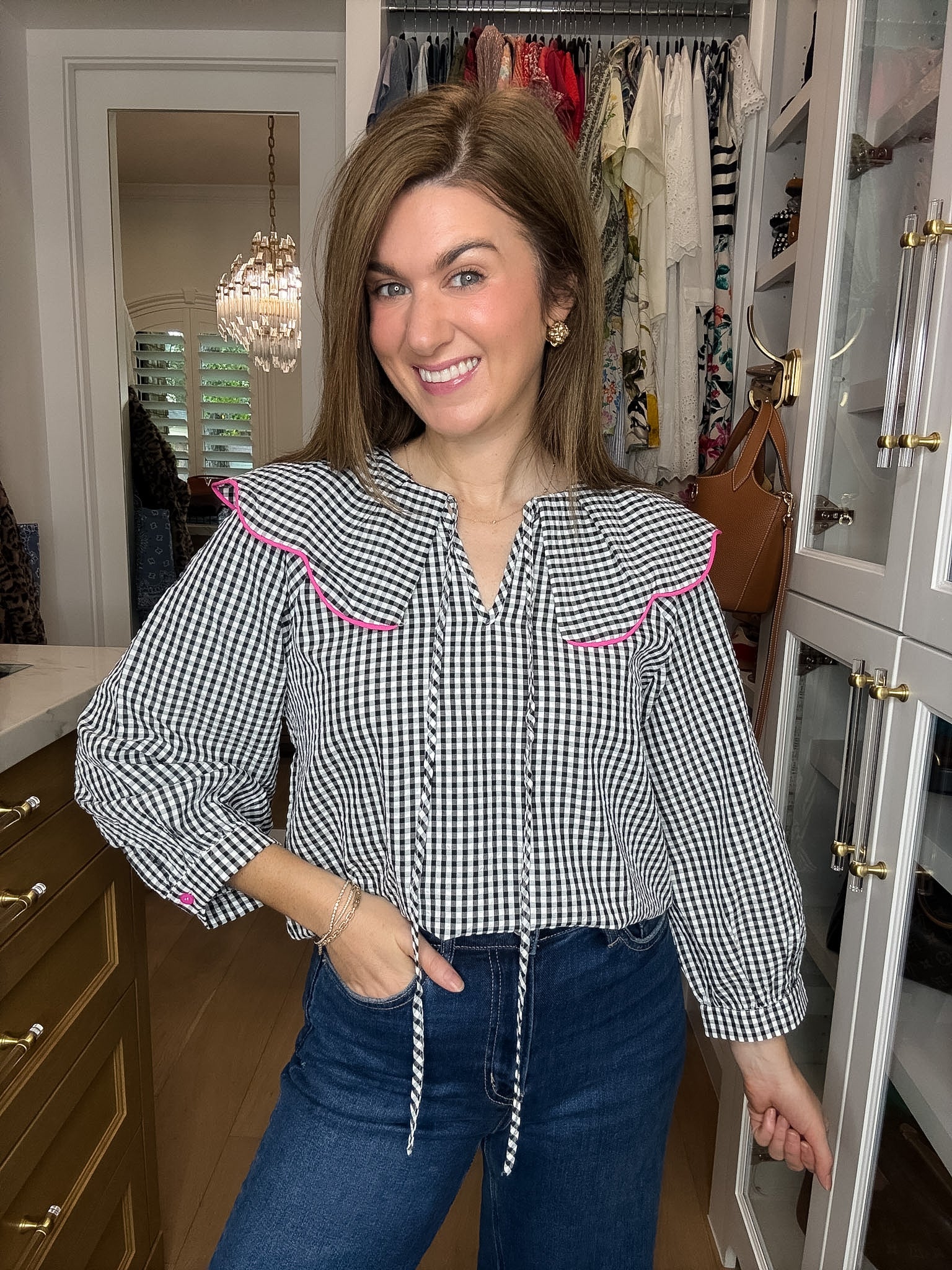 Pretty in Check Gingham Top