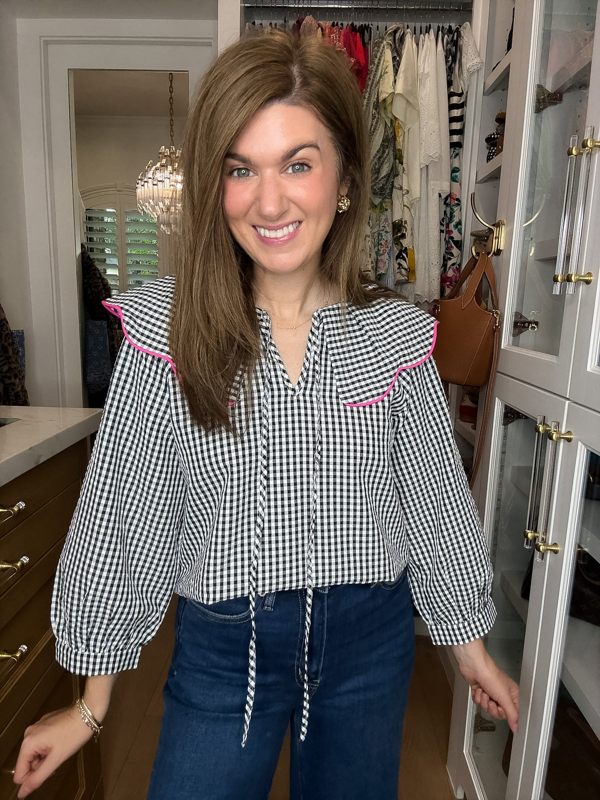 Pretty in Check Gingham Top
