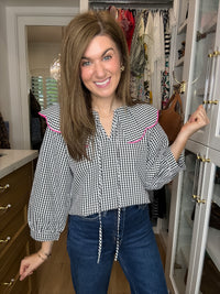 Pretty in Check Gingham Top