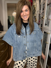 Denim Darling Cape Jacket