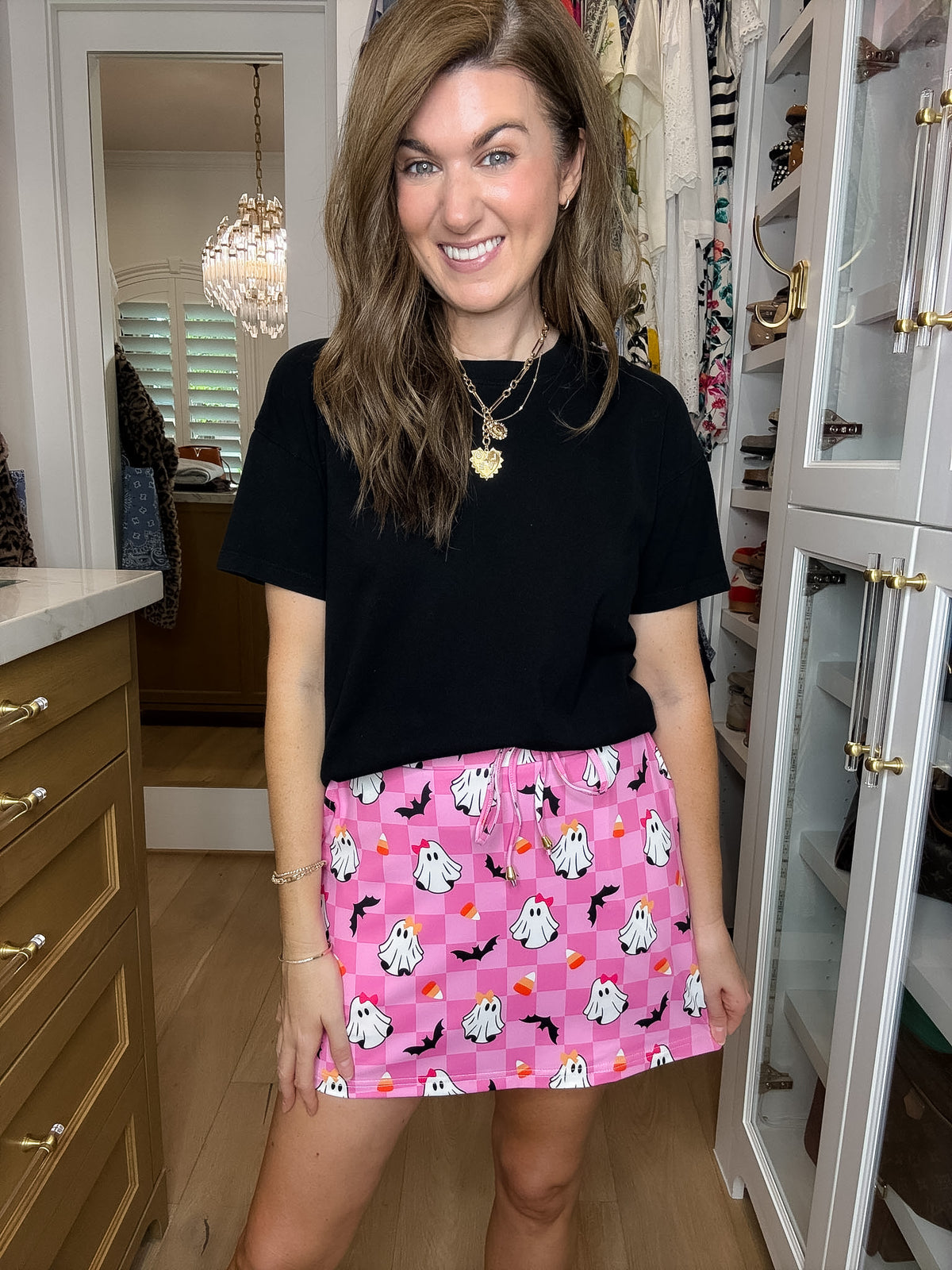 Checkered GiGi the Ghost Skort
