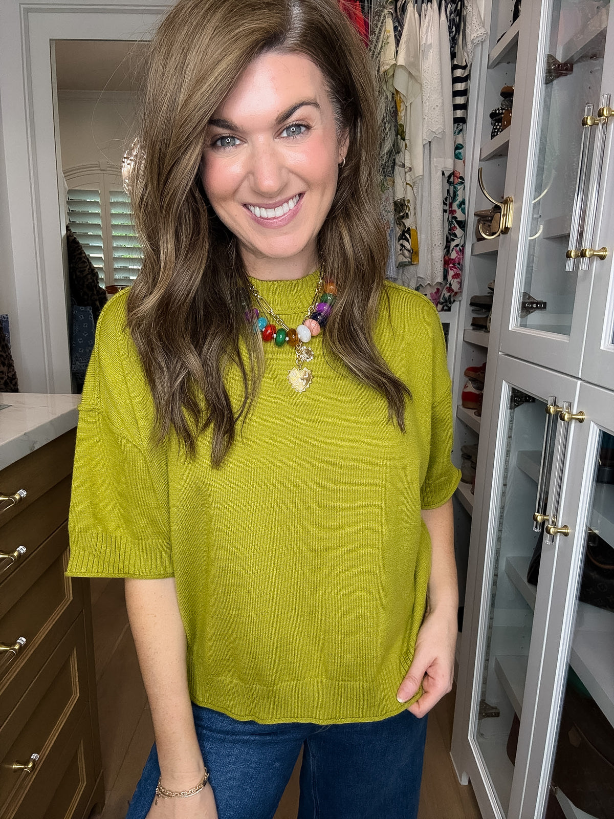 Perfectly Put Together Sweater in Chartreuse