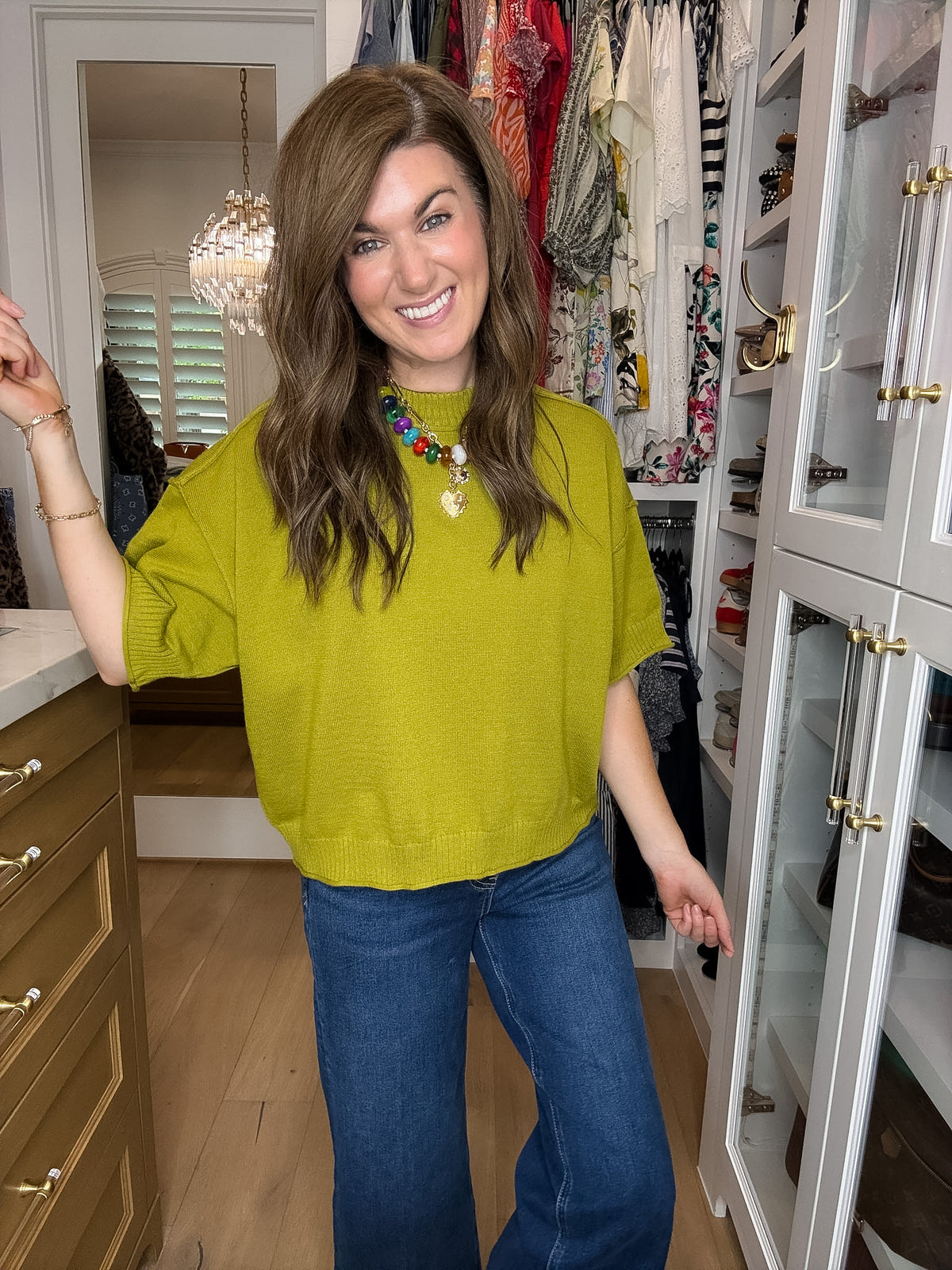 Perfectly Put Together Sweater in Chartreuse