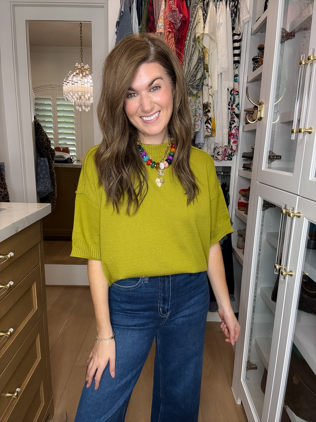 Perfectly Put Together Sweater in Chartreuse