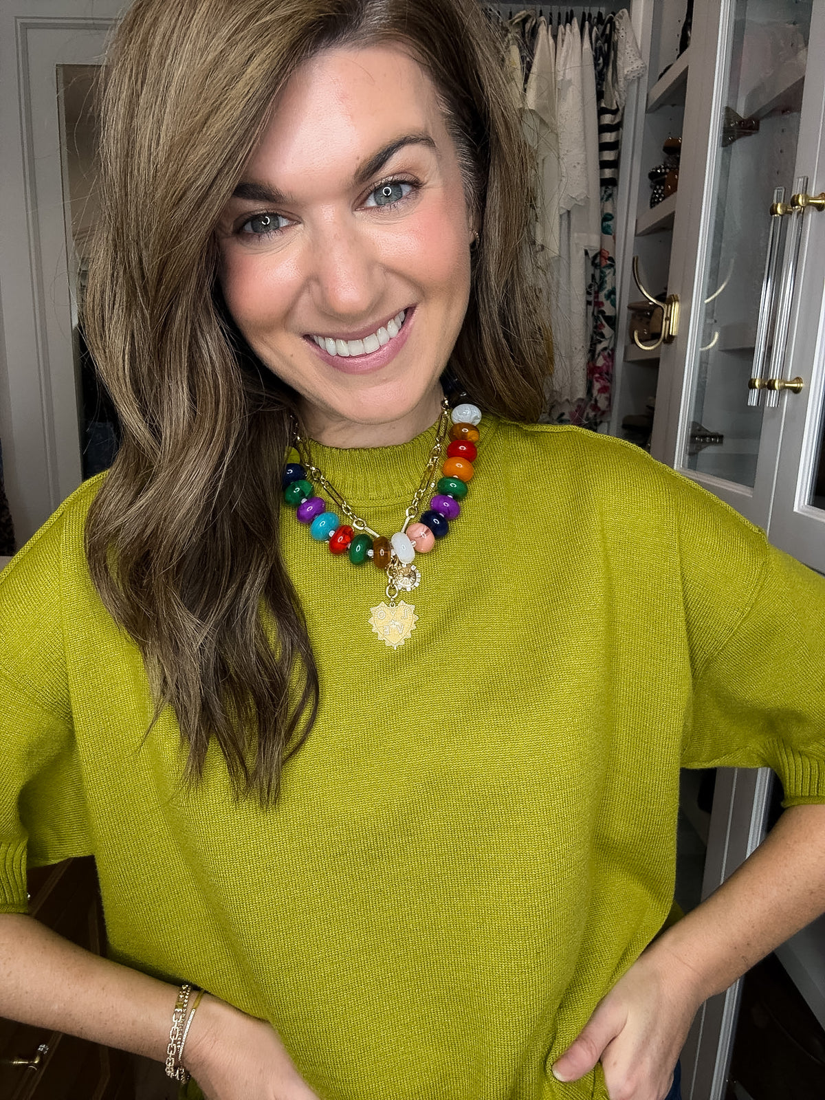 Bailey Beaded Necklace in Multi *Final Sale*