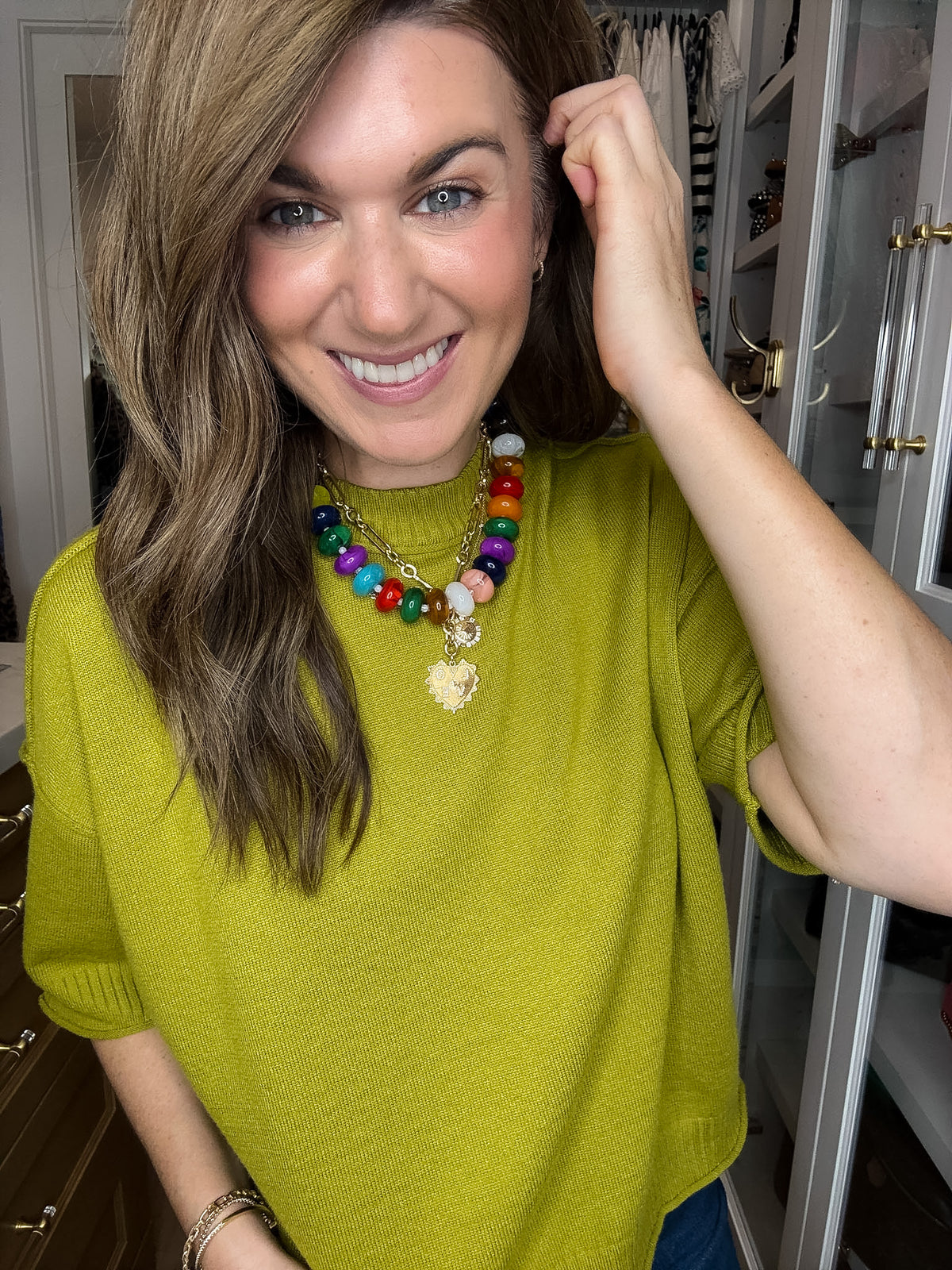 Bailey Beaded Necklace in Multi *Final Sale*