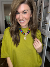 Bailey Beaded Necklace in Multi *Final Sale*