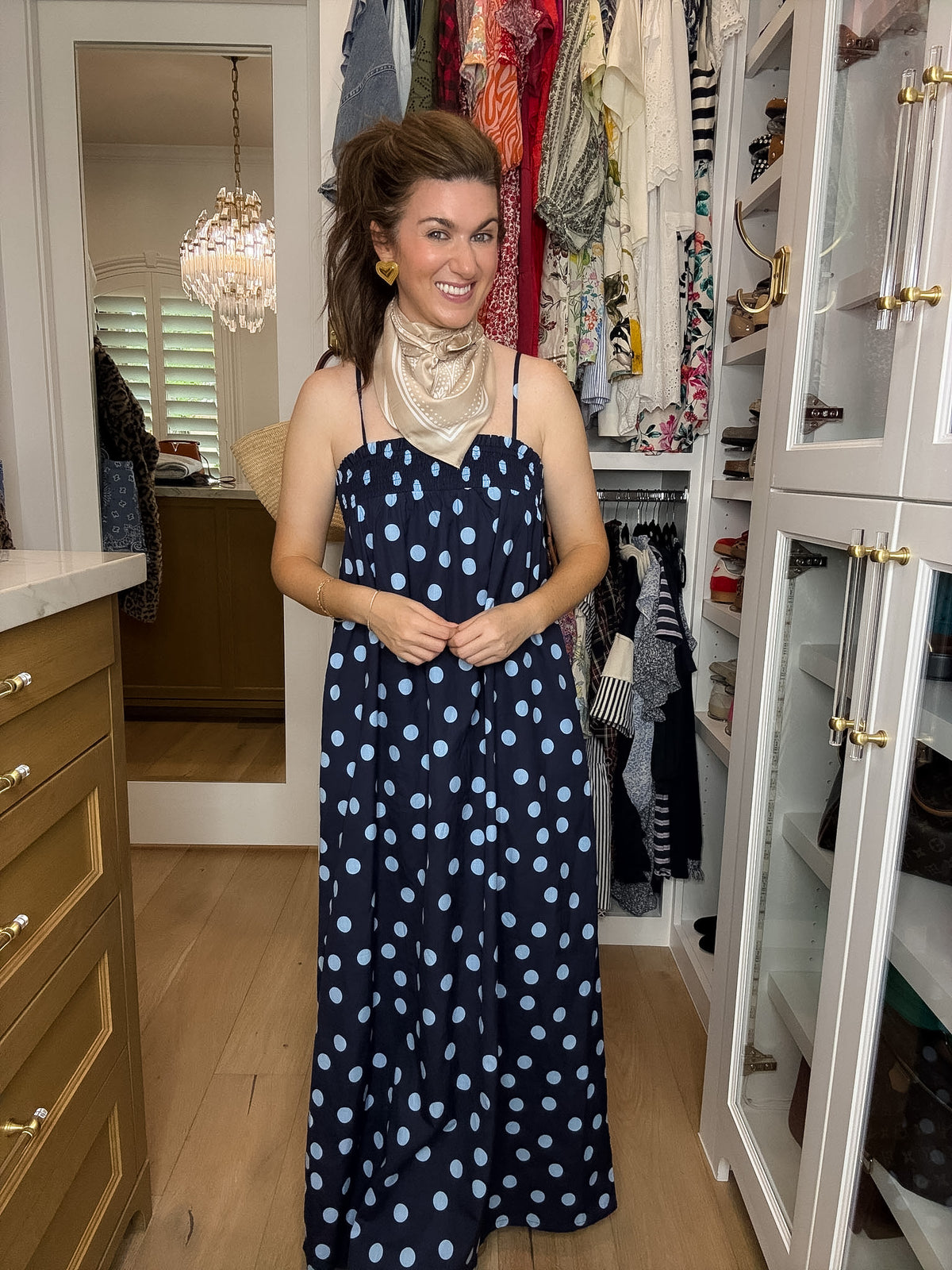 Ari Polka Dot Maxi Dress