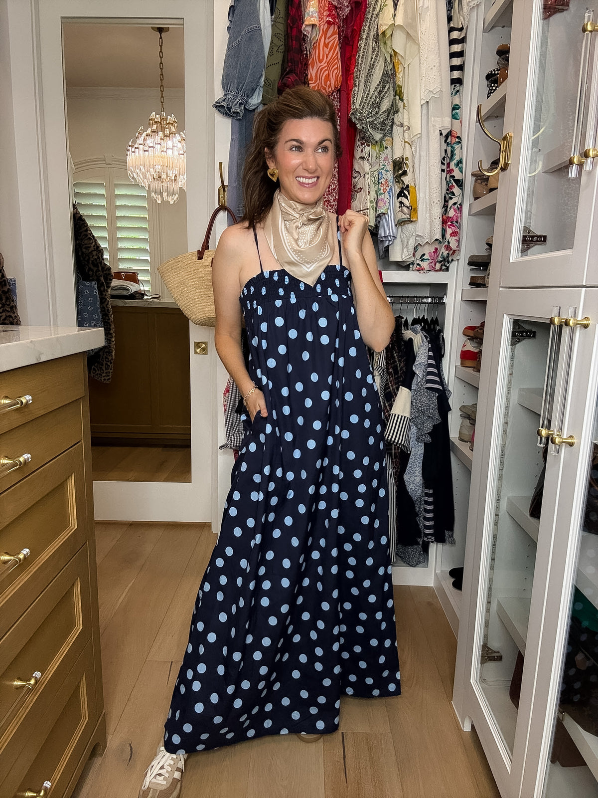 Ari Polka Dot Maxi Dress