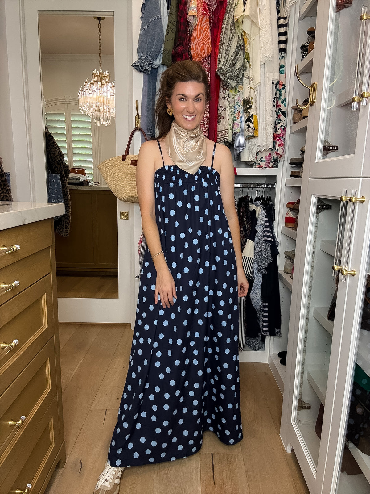 Ari Polka Dot Maxi Dress