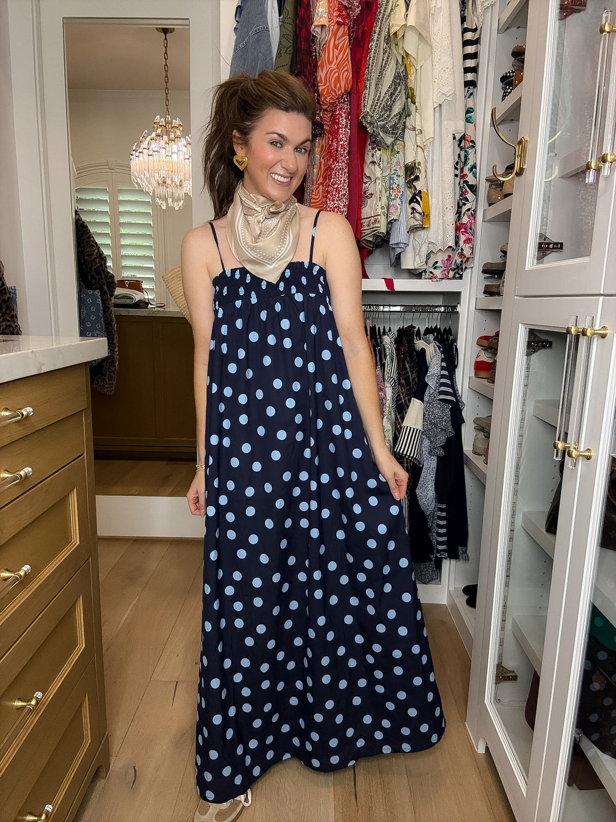 Ari Polka Dot Maxi Dress
