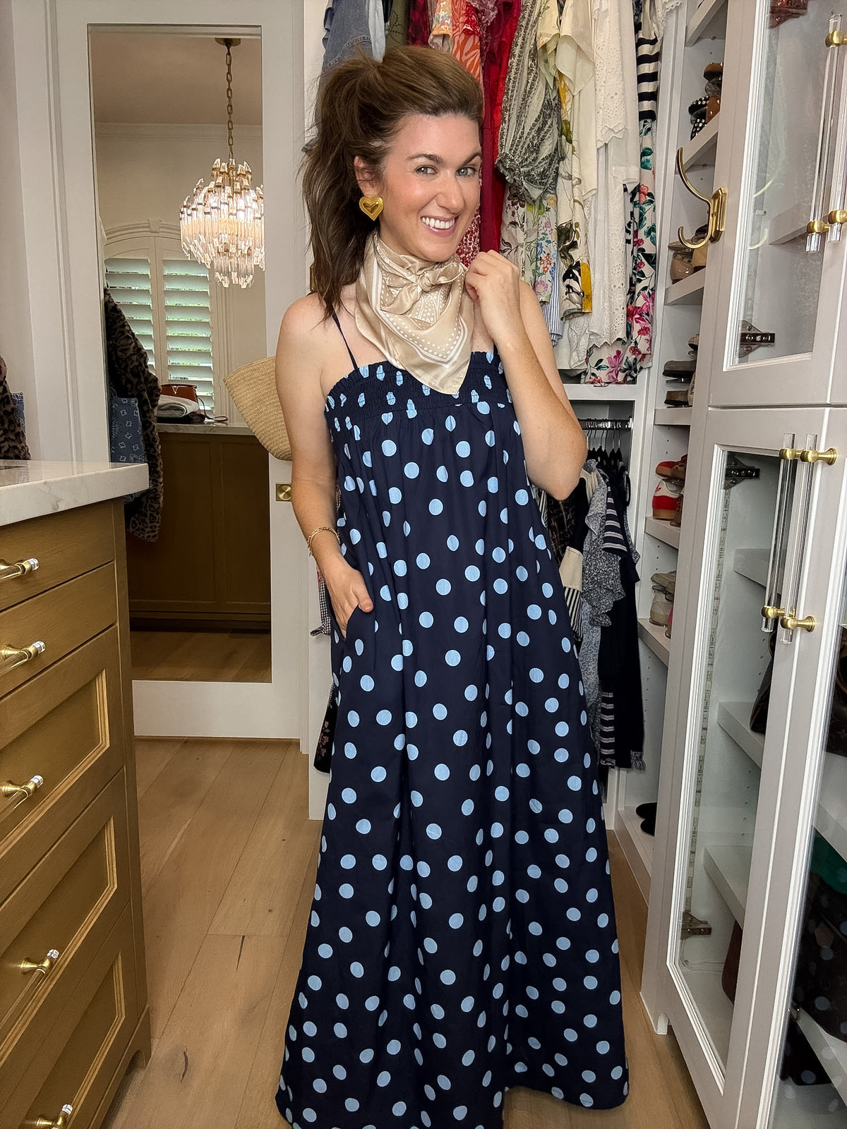 Ari Polka Dot Maxi Dress
