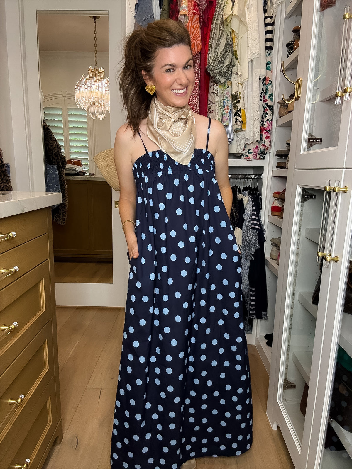 Ari Polka Dot Maxi Dress