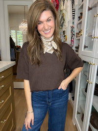 Perfectly Put Together Sweater in Brown