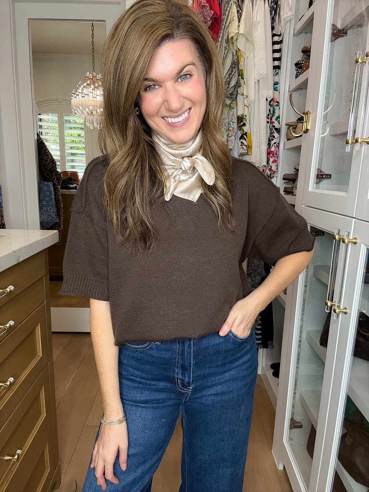 Perfectly Put Together Sweater in Brown