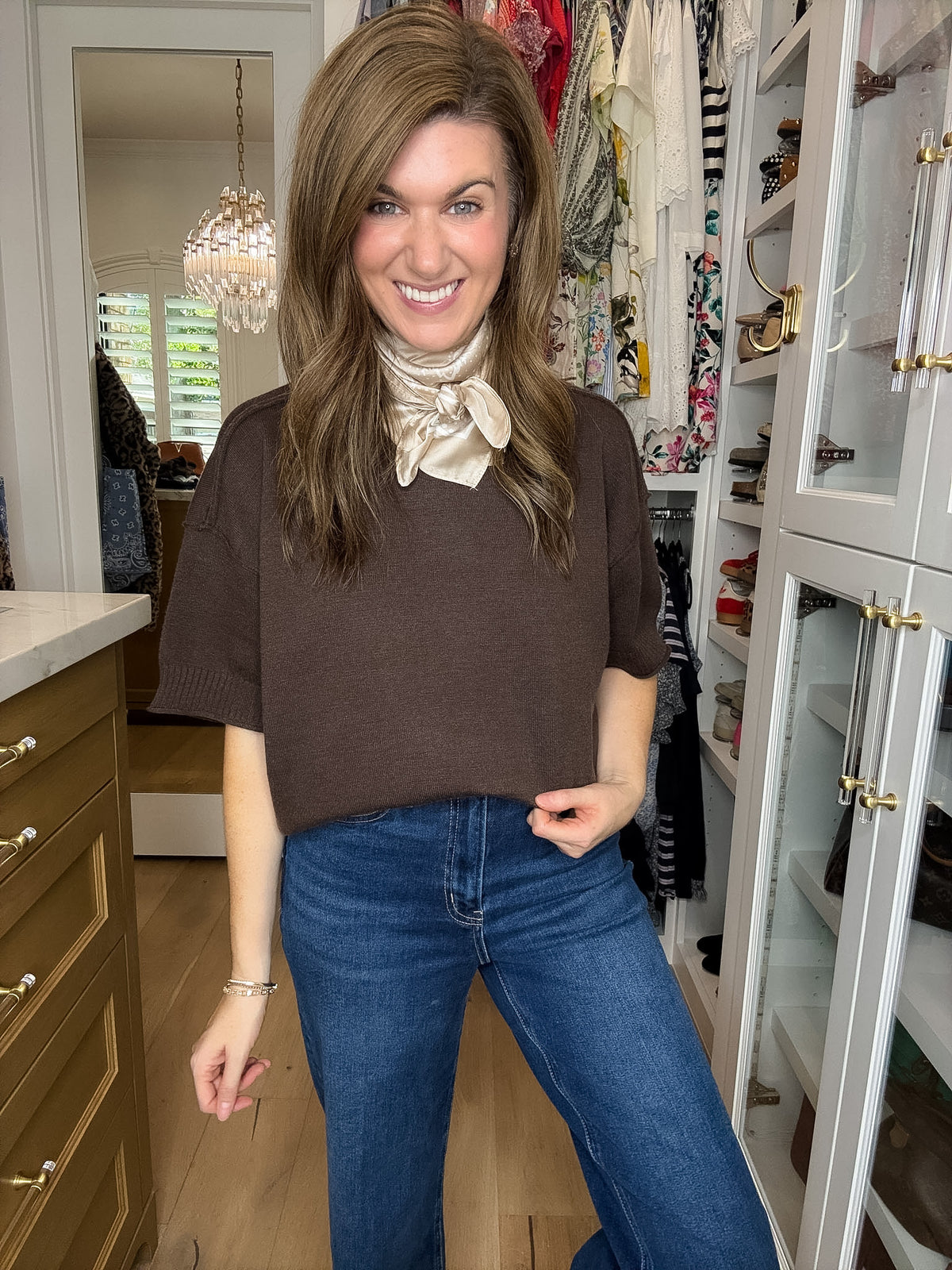 Perfectly Put Together Sweater in Brown