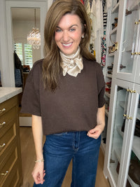 Perfectly Put Together Sweater in Brown