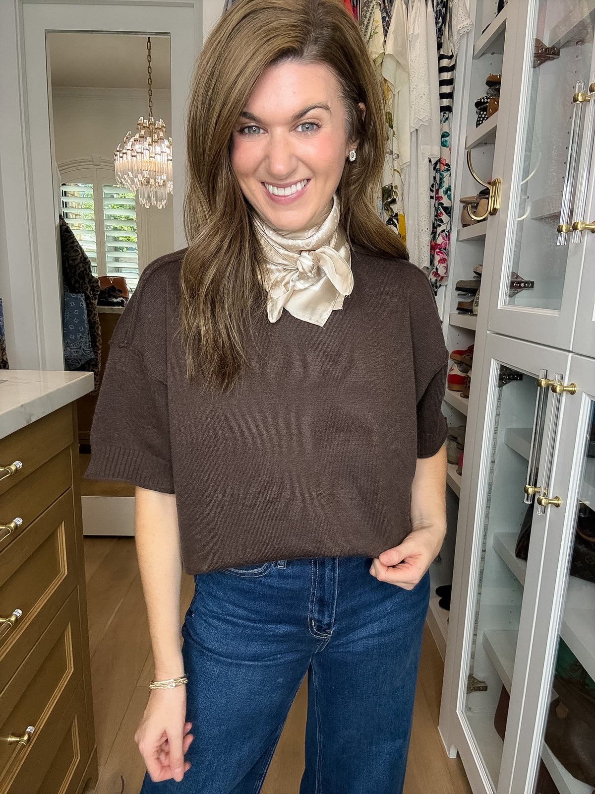 Perfectly Put Together Sweater in Brown