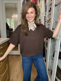 Perfectly Put Together Sweater in Brown