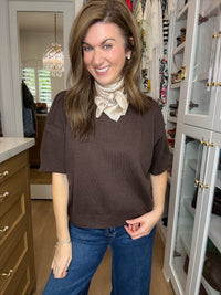 Perfectly Put Together Sweater in Brown