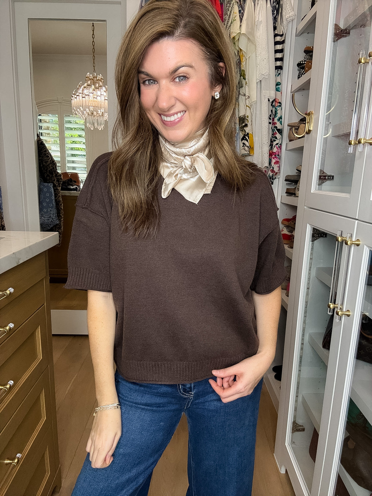 Perfectly Put Together Sweater in Brown