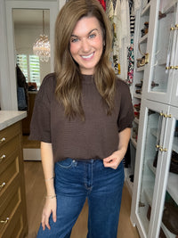 Perfectly Put Together Sweater in Brown