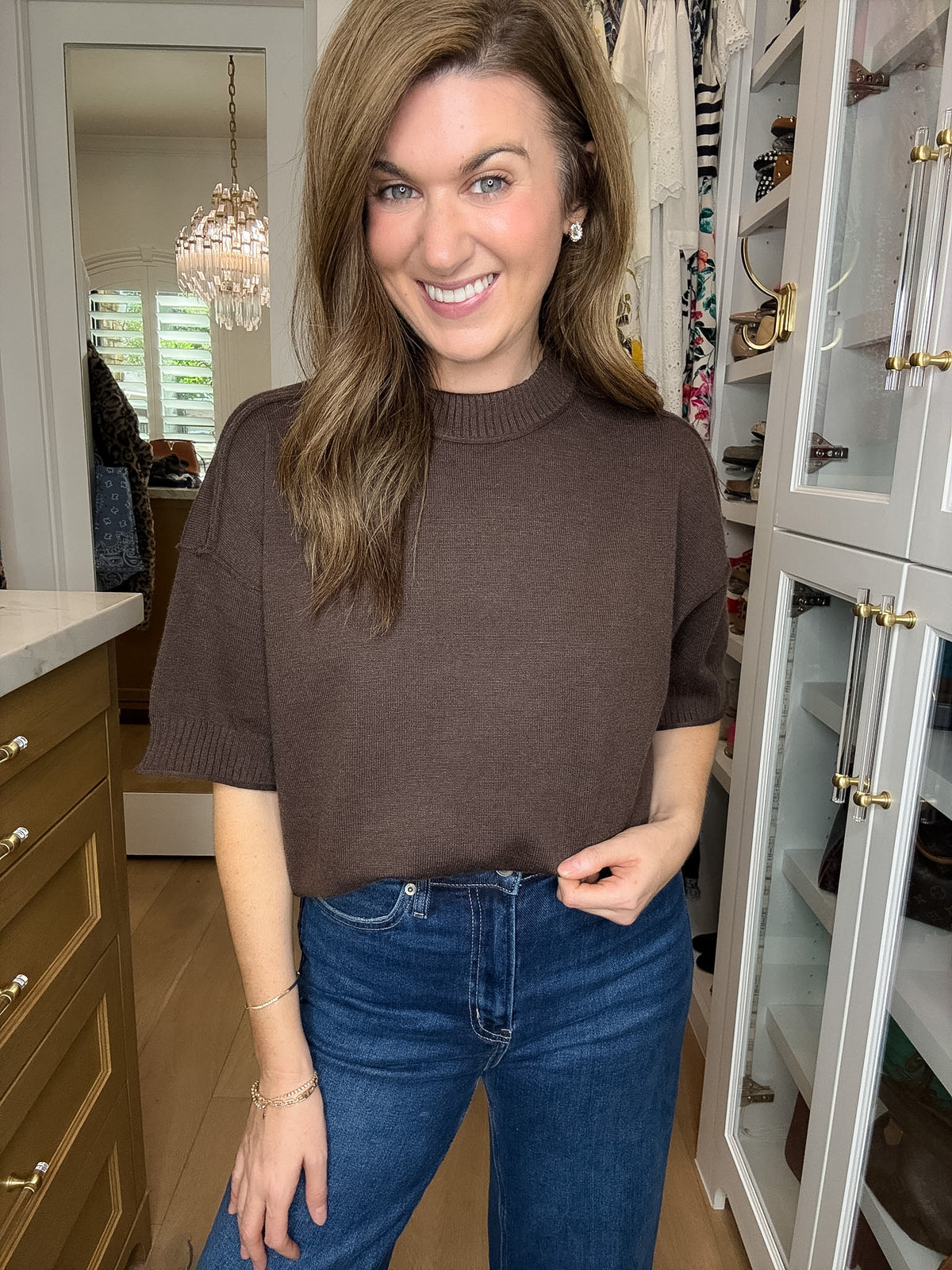 Perfectly Put Together Sweater in Brown