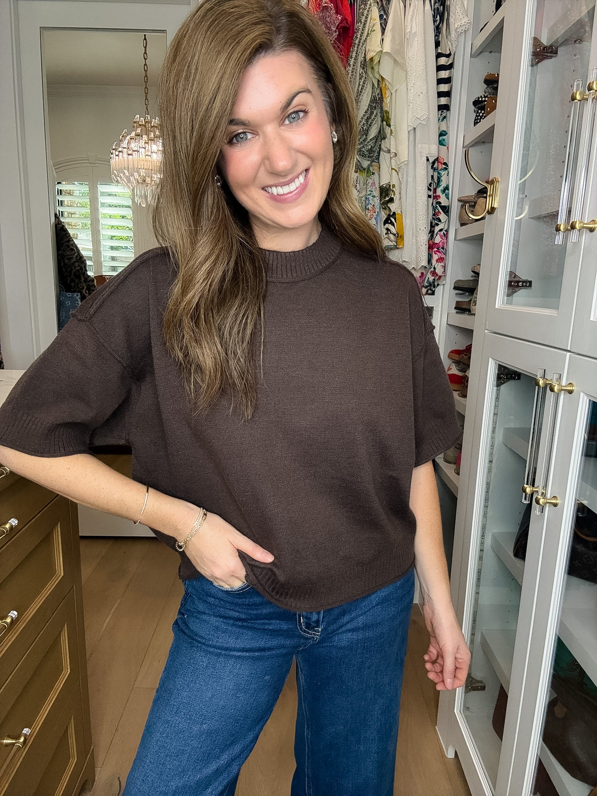 Perfectly Put Together Sweater in Brown