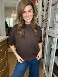 Perfectly Put Together Sweater in Brown