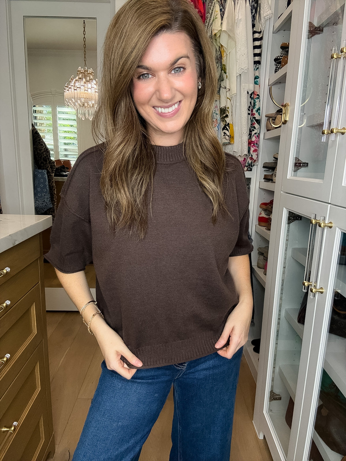 Perfectly Put Together Sweater in Brown