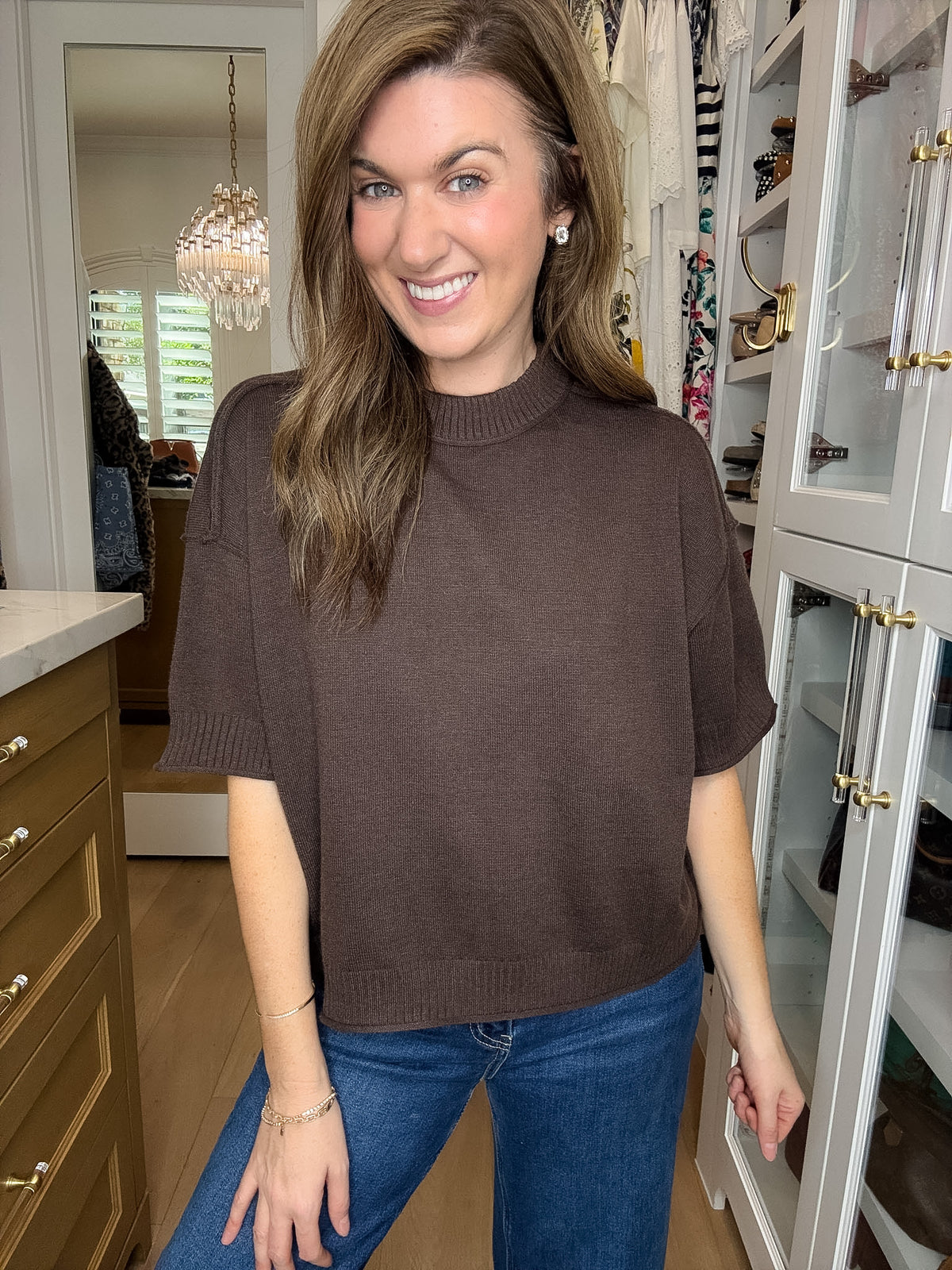 Perfectly Put Together Sweater in Brown