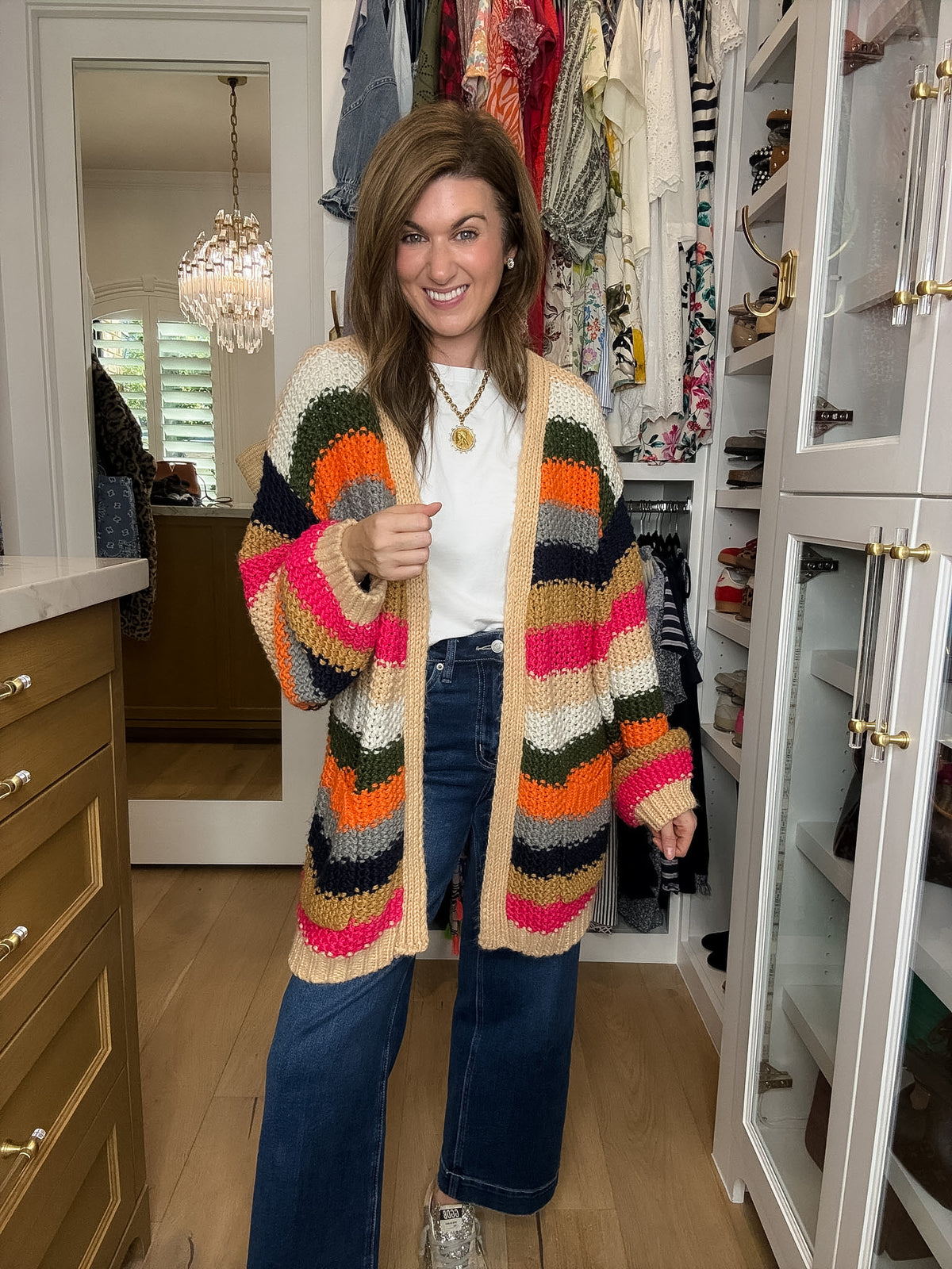 The Happy Hour Striped Cardigan