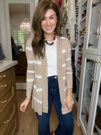 The Mainstay Striped Cardigan