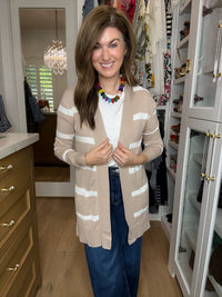 The Mainstay Striped Cardigan