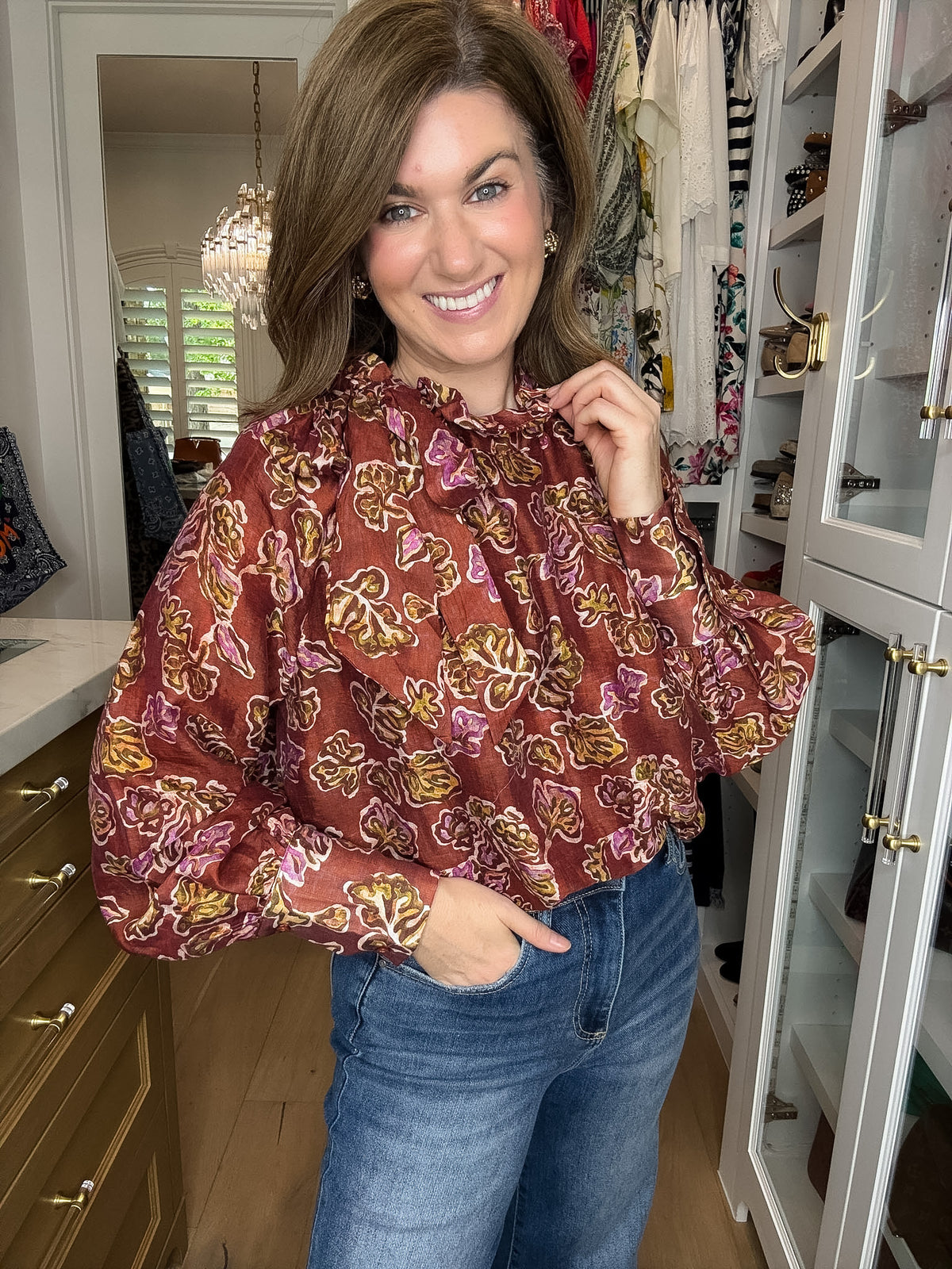 Tie It Together Floral Blouse