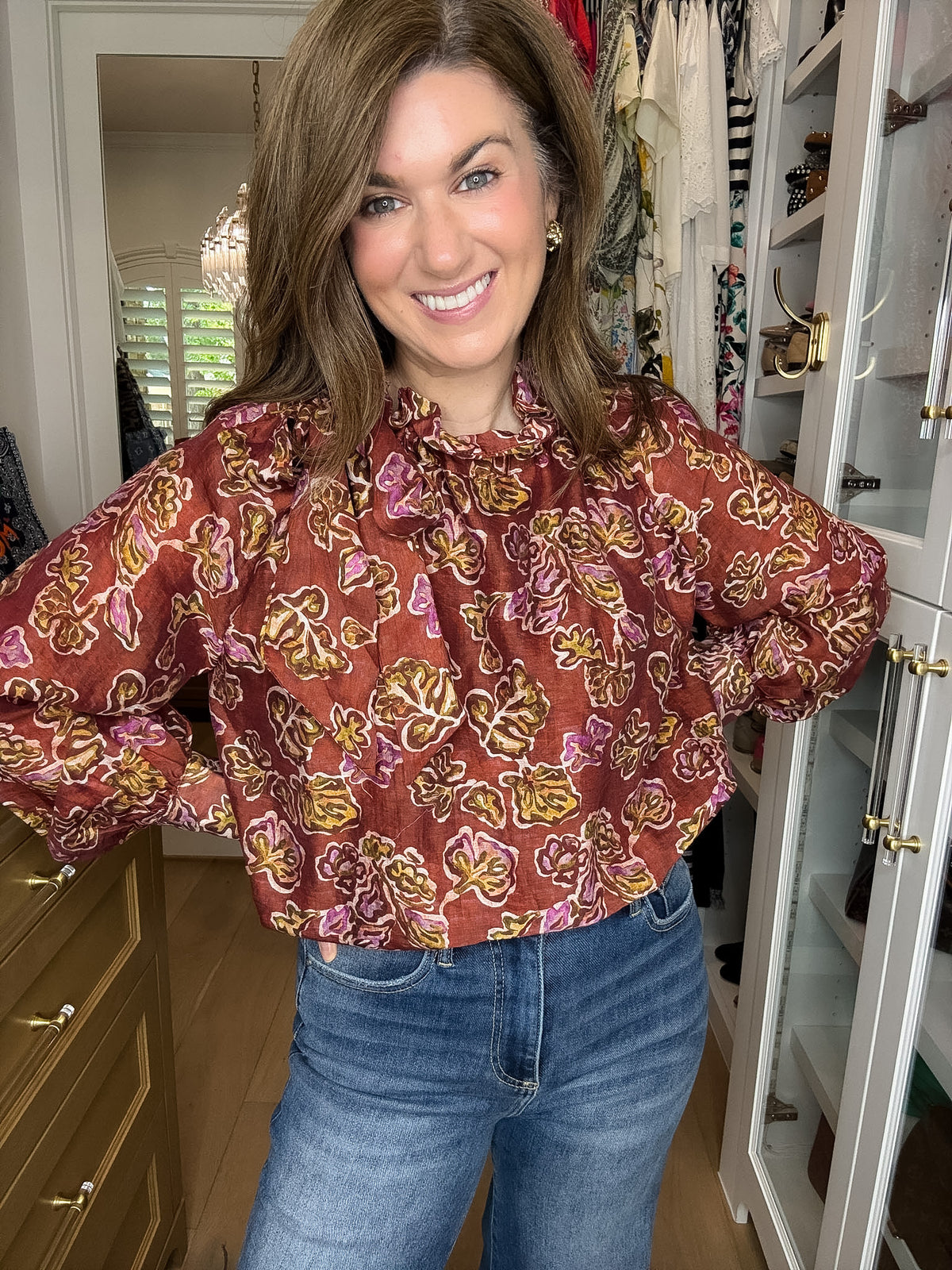 Tie It Together Floral Blouse