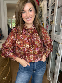 Tie It Together Floral Blouse
