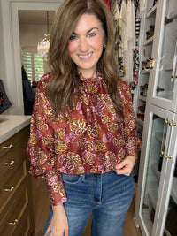 Tie It Together Floral Blouse