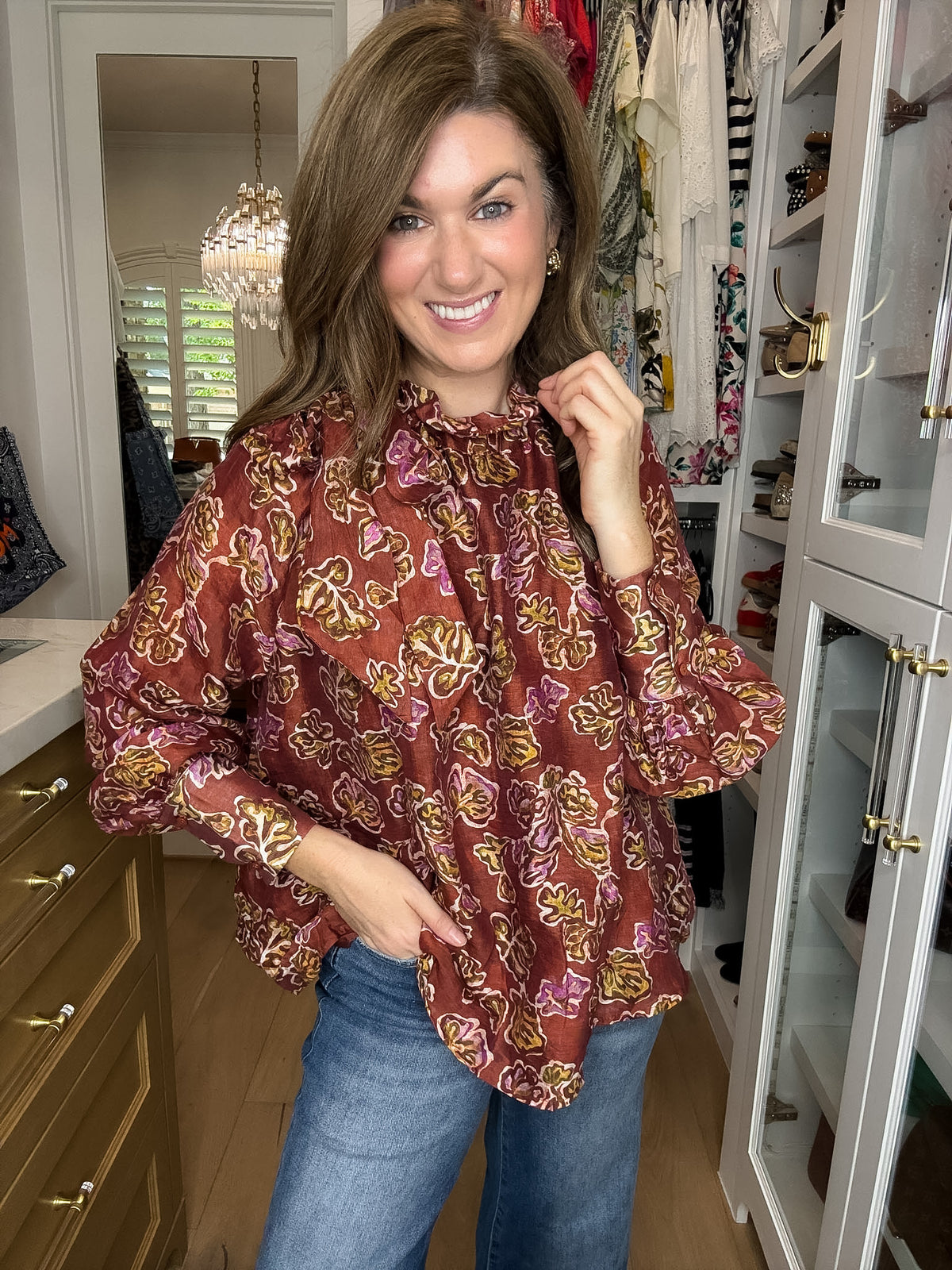 Tie It Together Floral Blouse