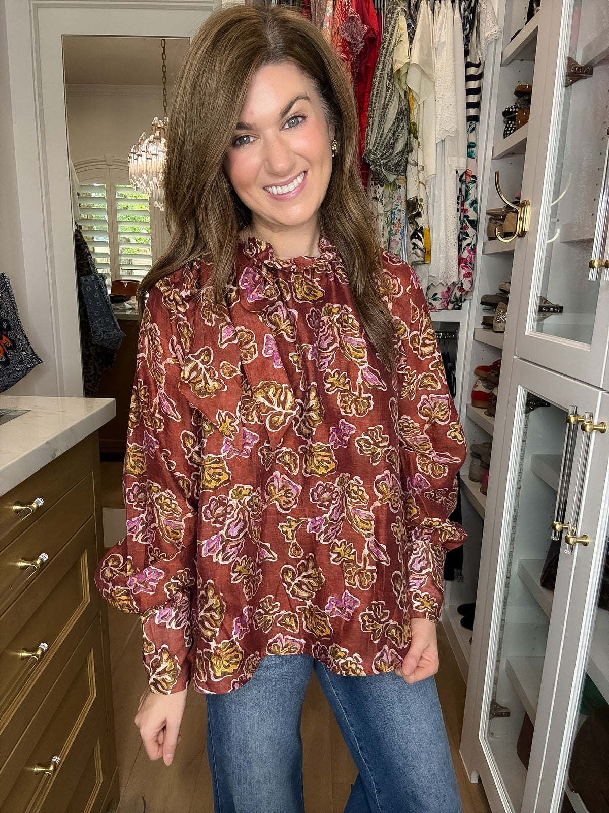 Tie It Together Floral Blouse