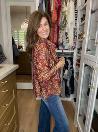 Tie It Together Floral Blouse